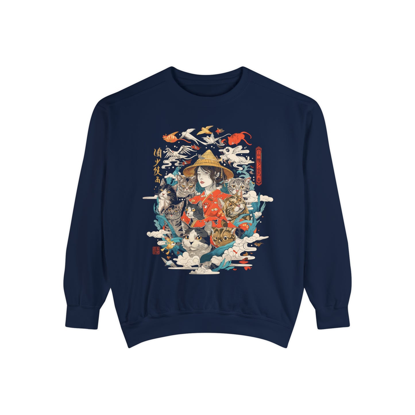 Haku Cat Dyed Sweatshirt