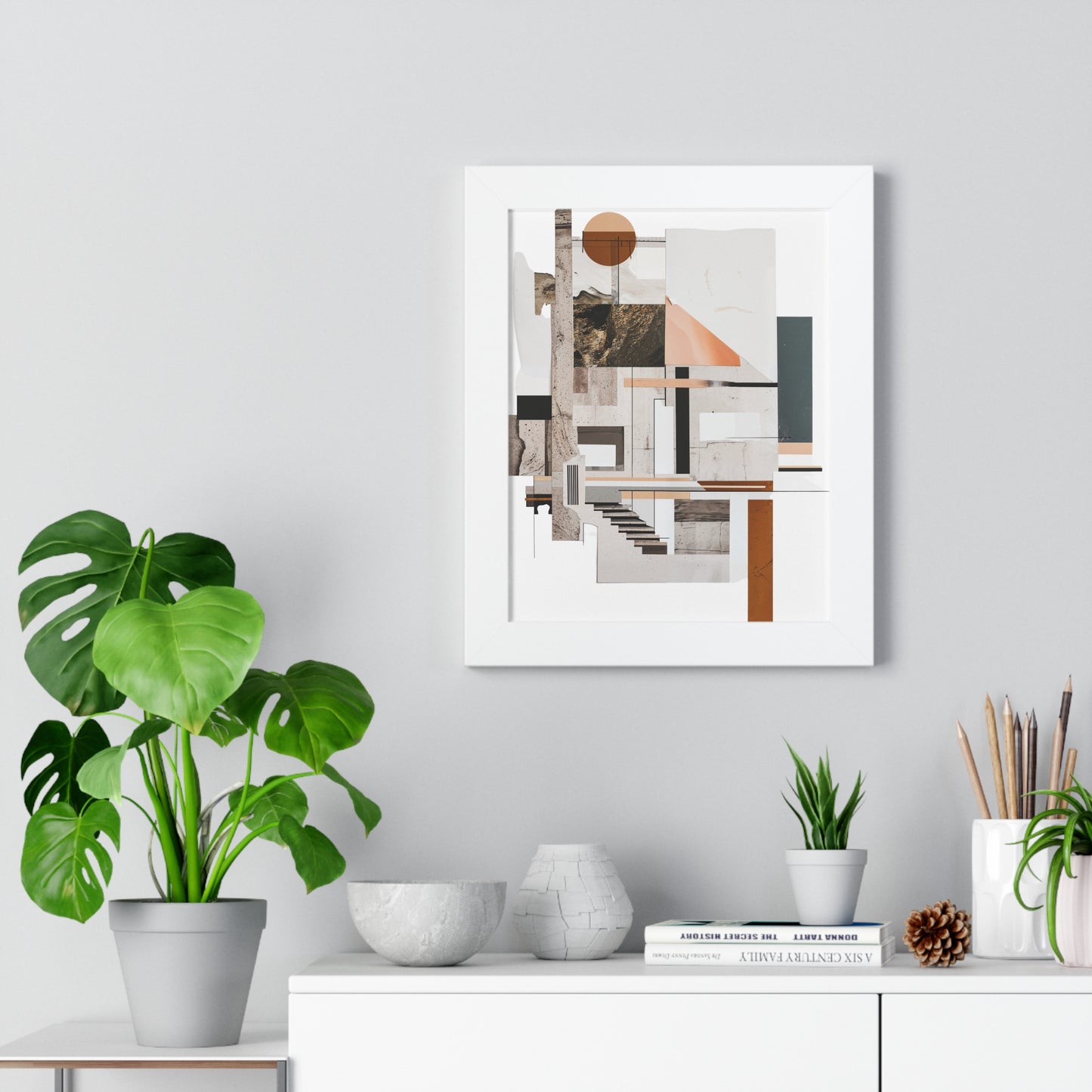 Brutalist Framed Vertical Poster