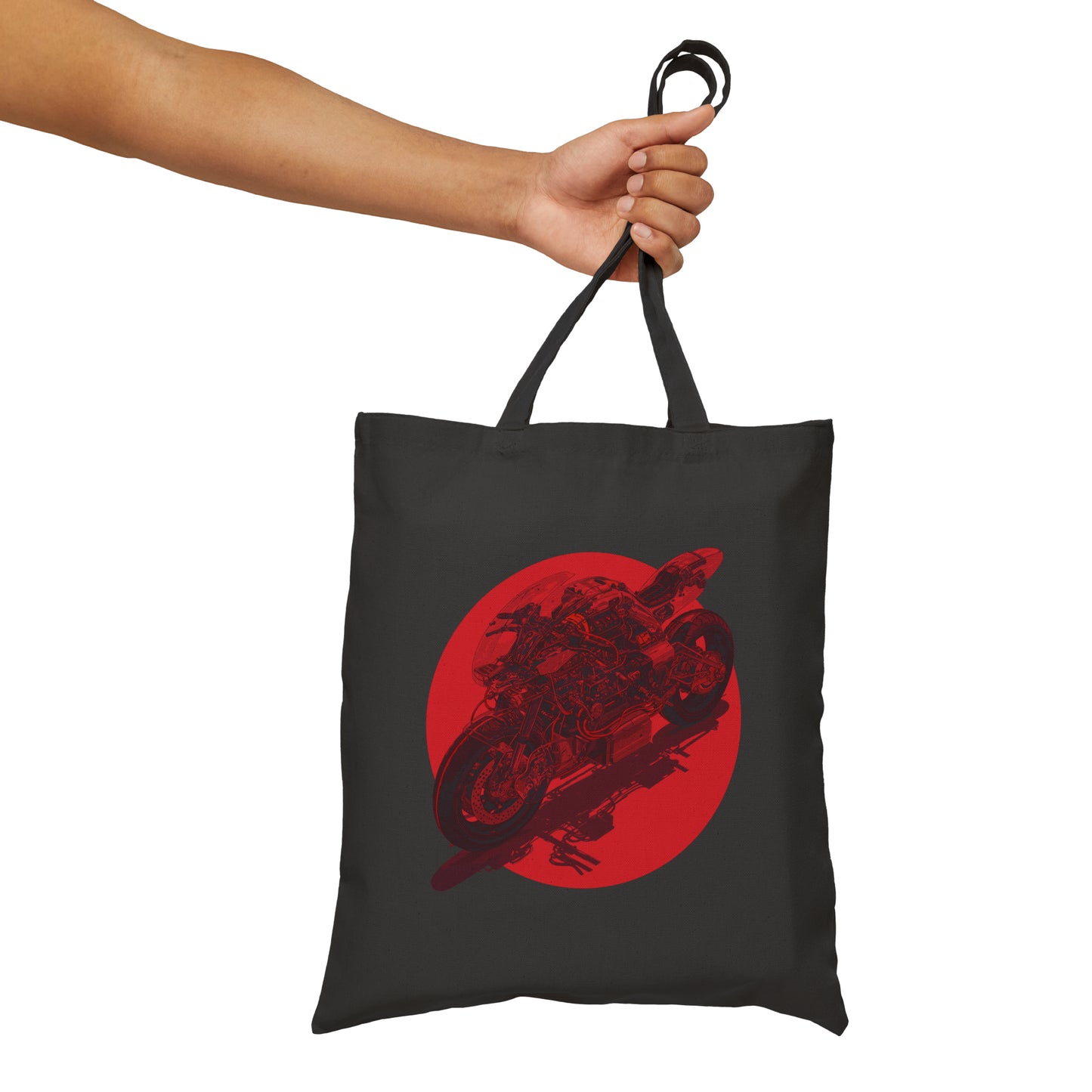 Future Motorcycle Red Tote Bag