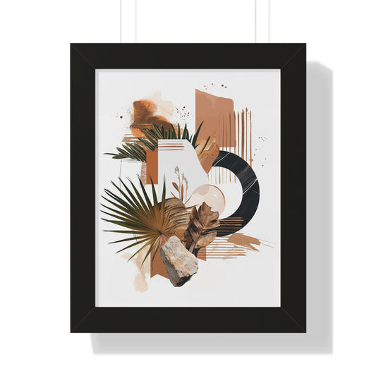 Tropical Eclectic Framed Vertical Poster