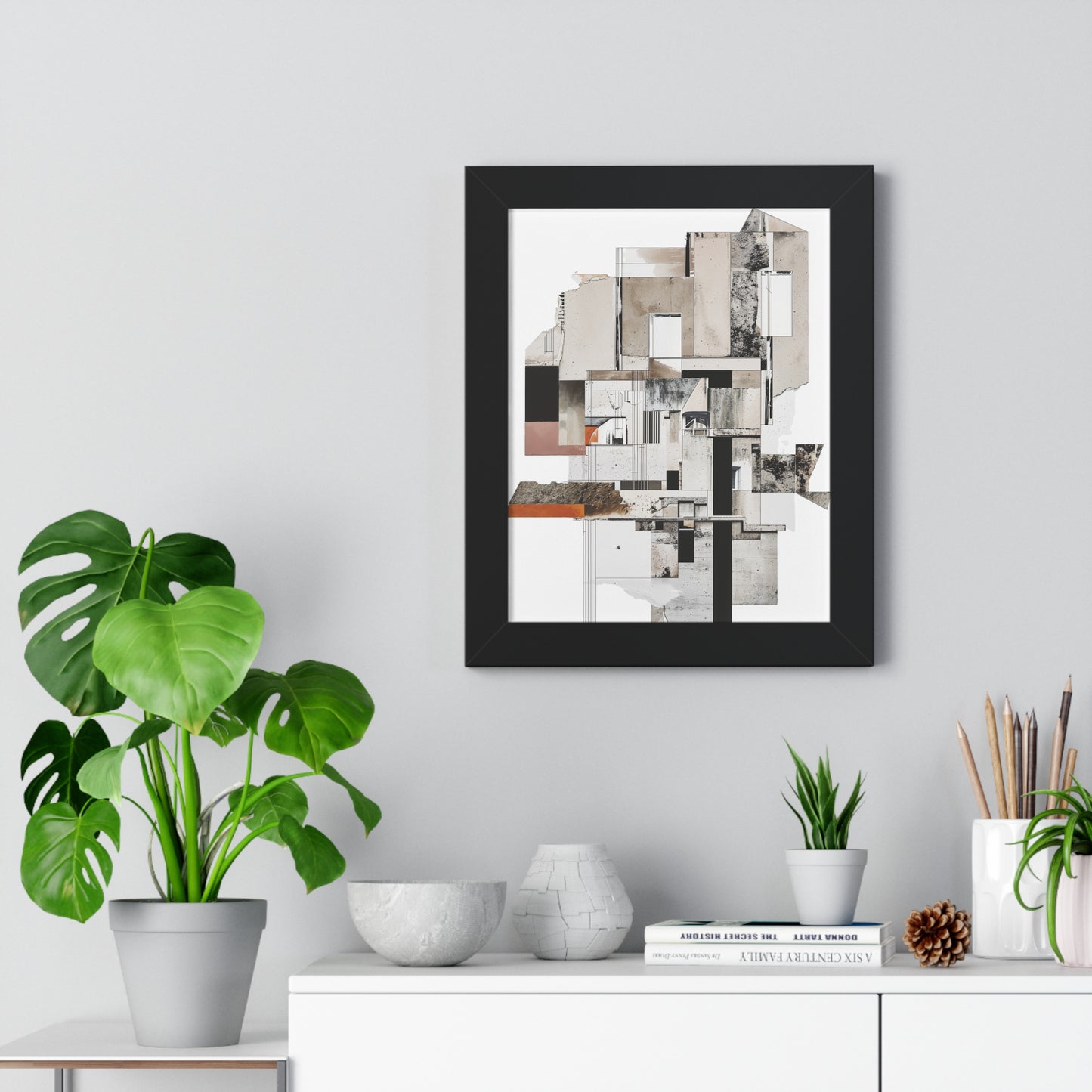 Brutalist Framed Vertical Poster