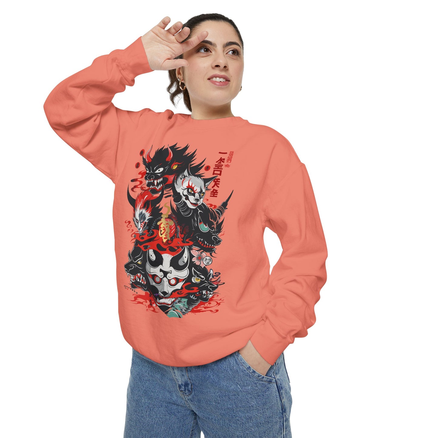 Haku Cat Dyed Sweatshirt