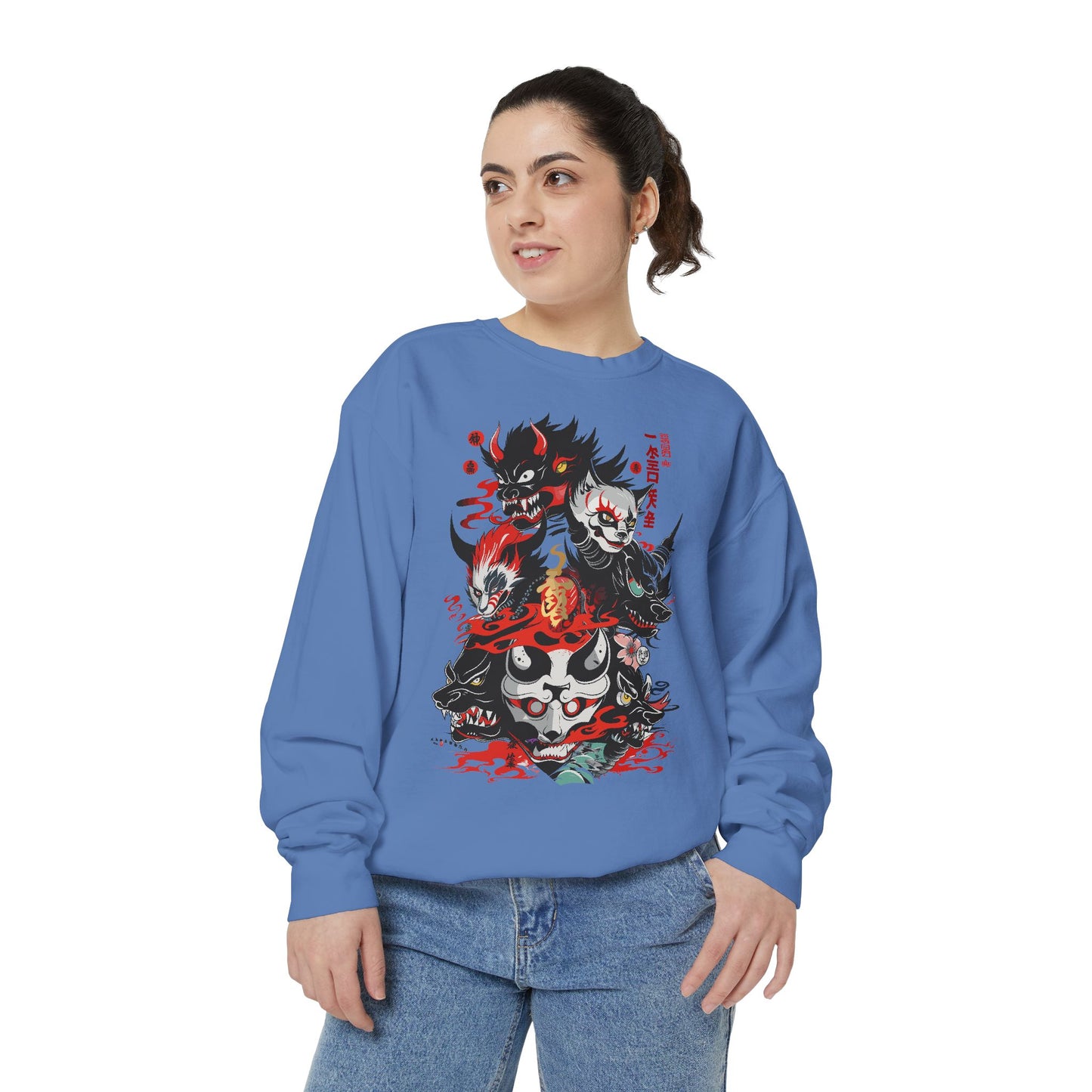 Haku Cat Dyed Sweatshirt