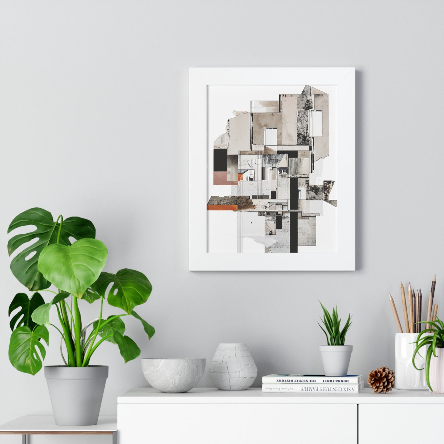 Brutalist Framed Vertical Poster