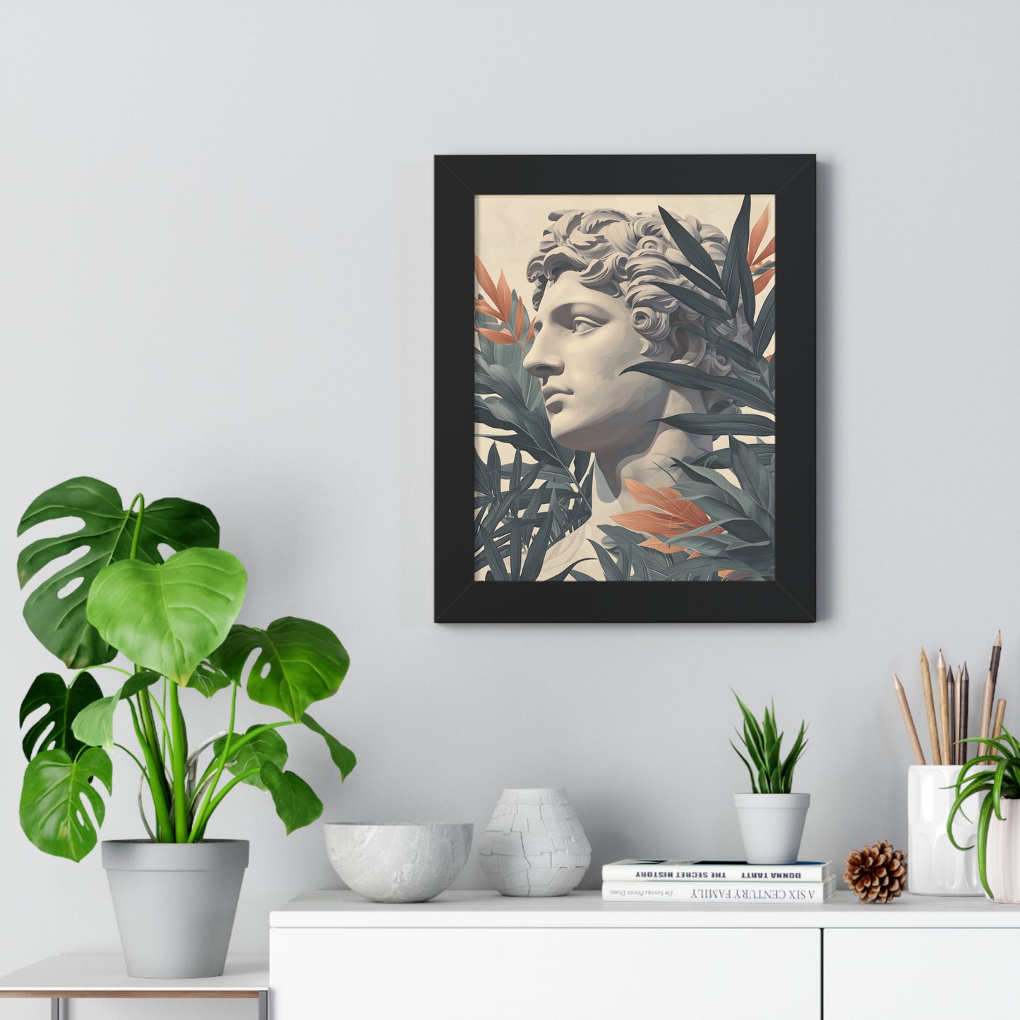 Tropical Eclectic Framed Vertical Poster