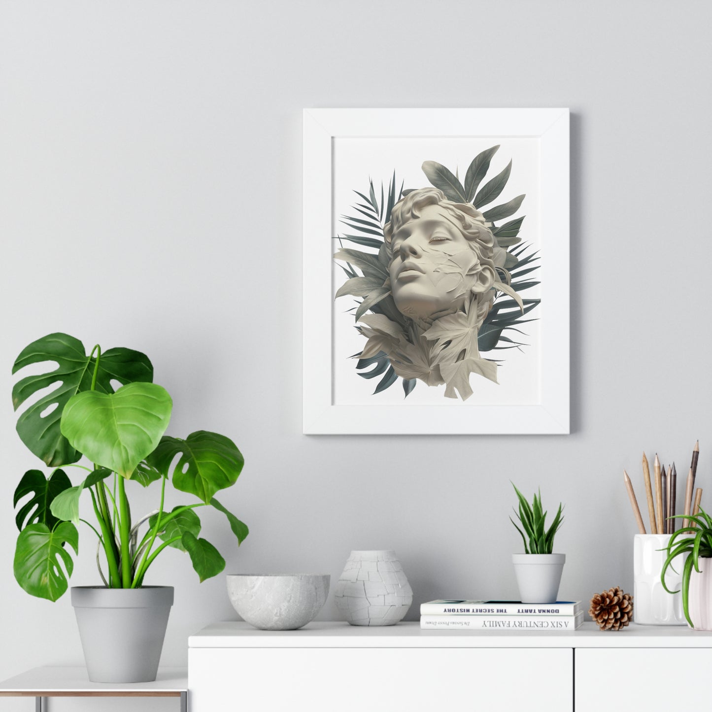 Tropical Eclectic Framed Vertical Poster