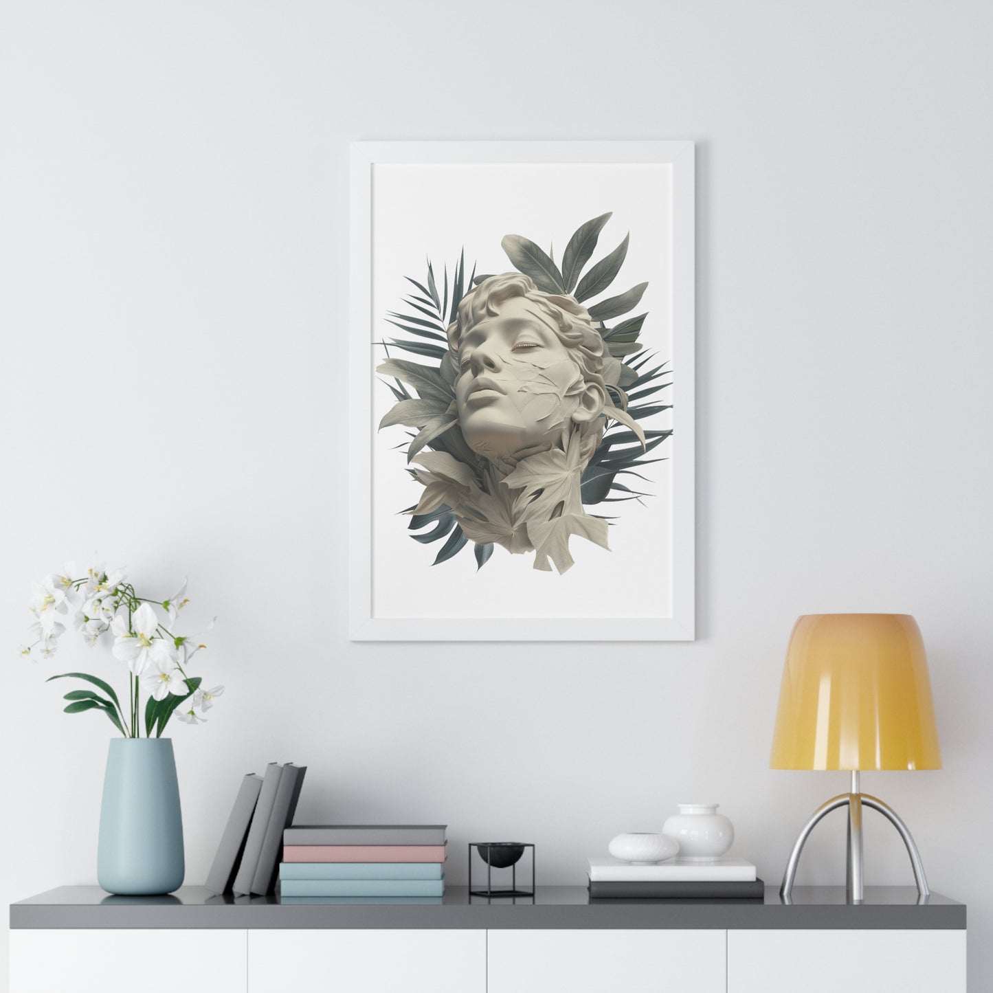 Tropical Eclectic Framed Vertical Poster