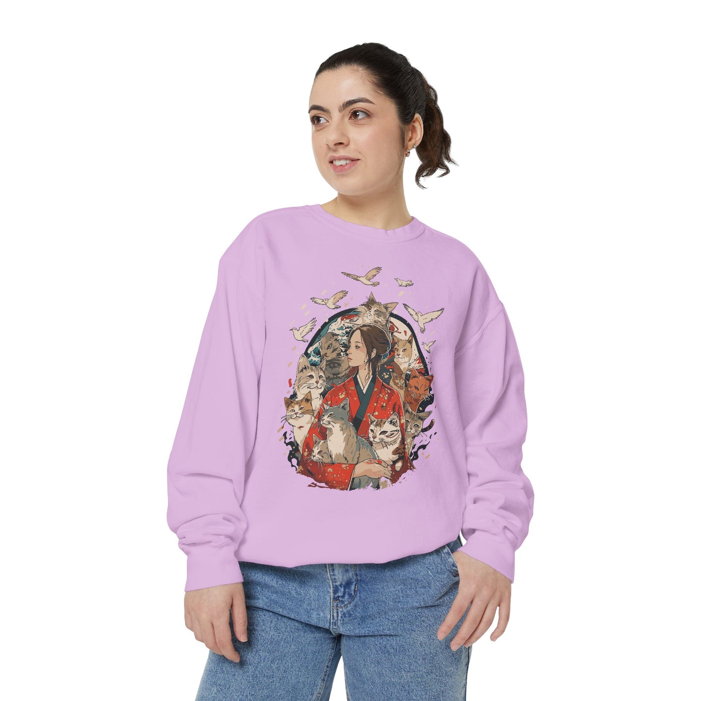 Oversized Sweatshirt - HAKU CAT Collection with @sumo_world