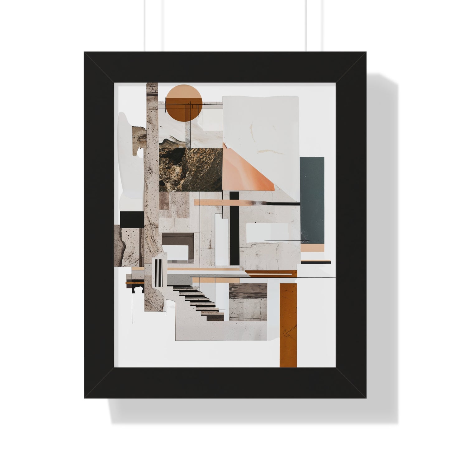 Brutalist Framed Vertical Poster