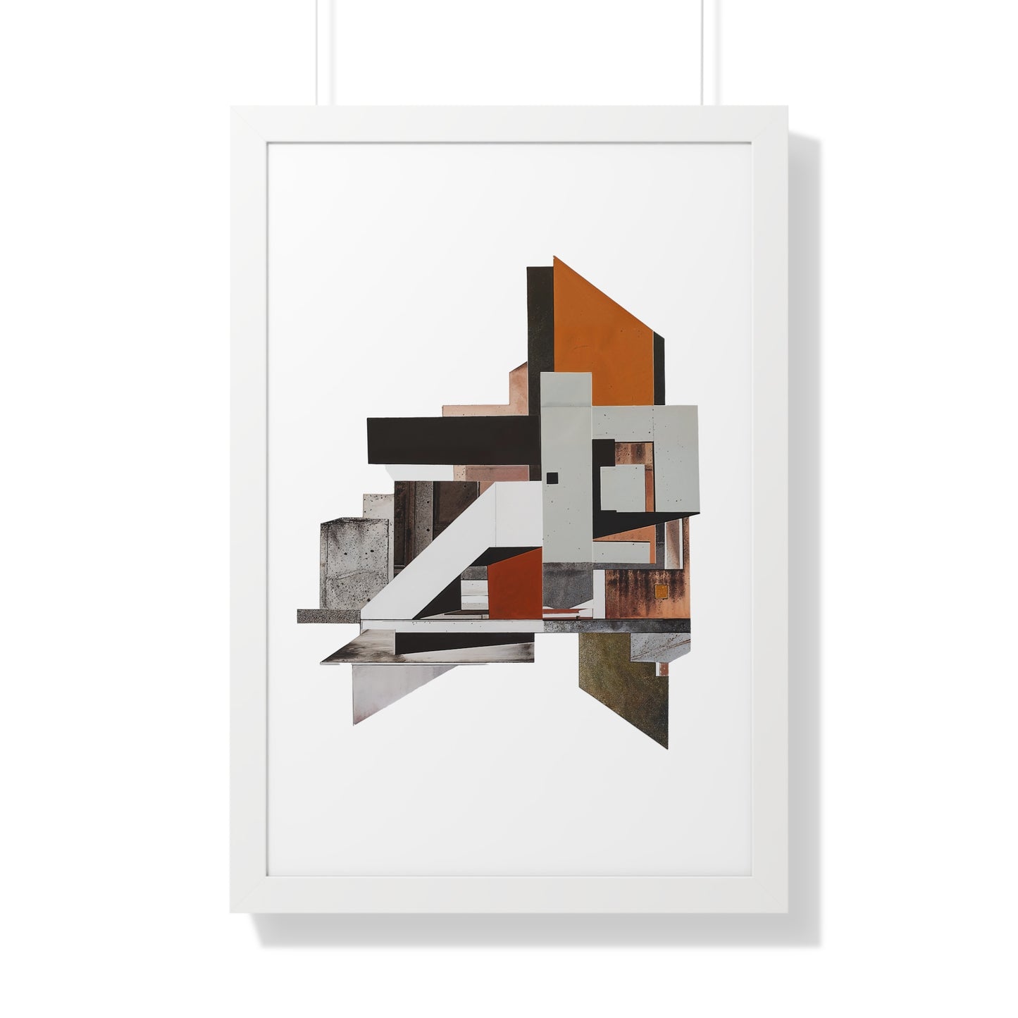 Brutalist Framed Vertical Poster