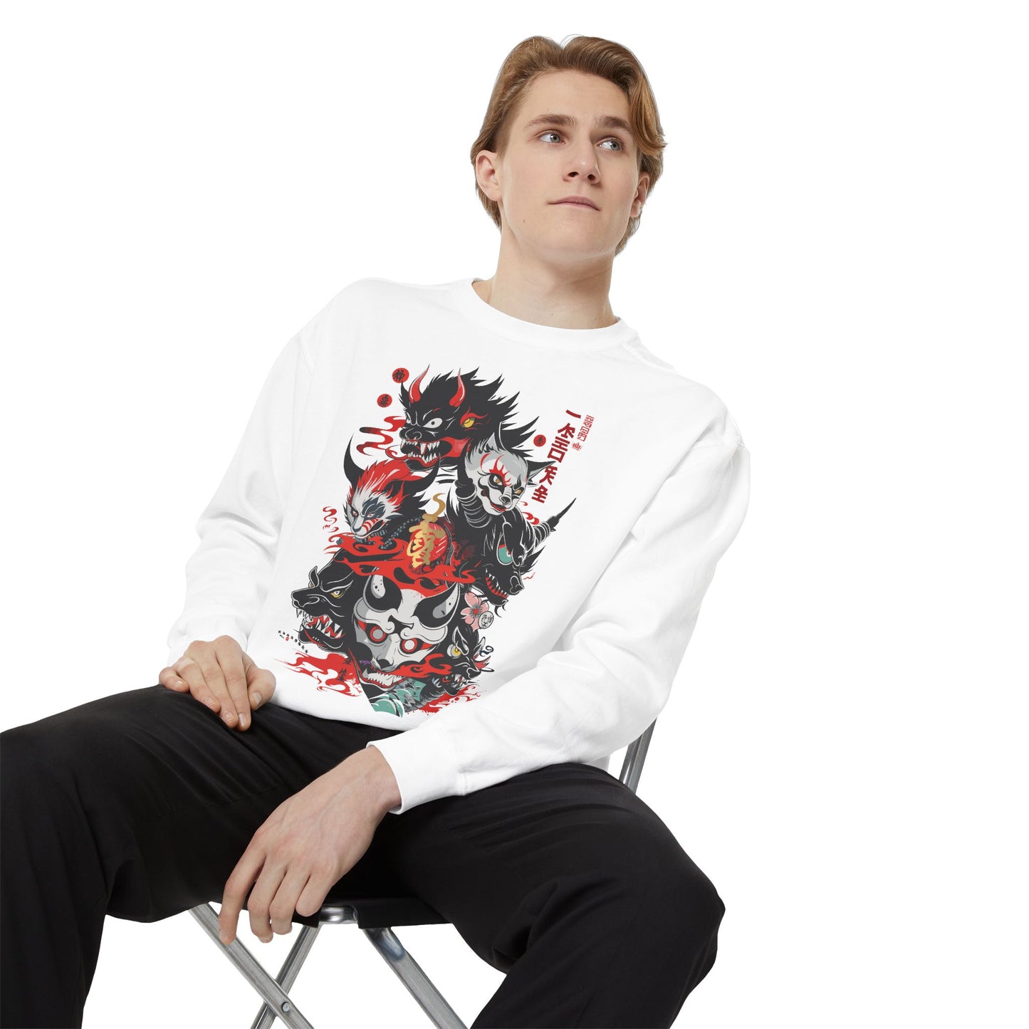 Haku Cat Dyed Sweatshirt