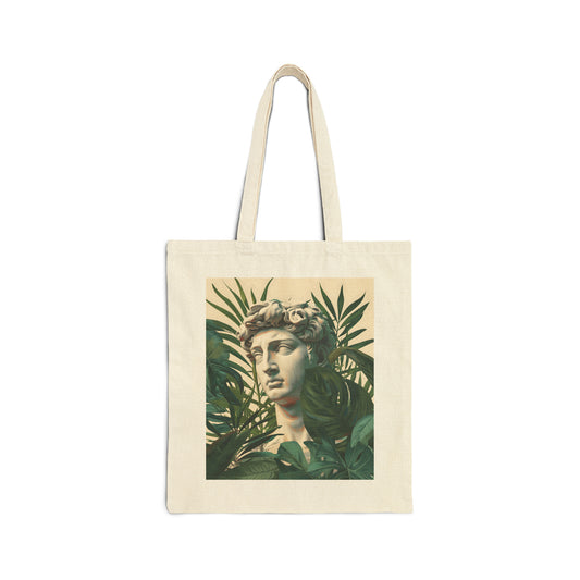 Tropical Eclectic Cotton Canvas Tote Bag