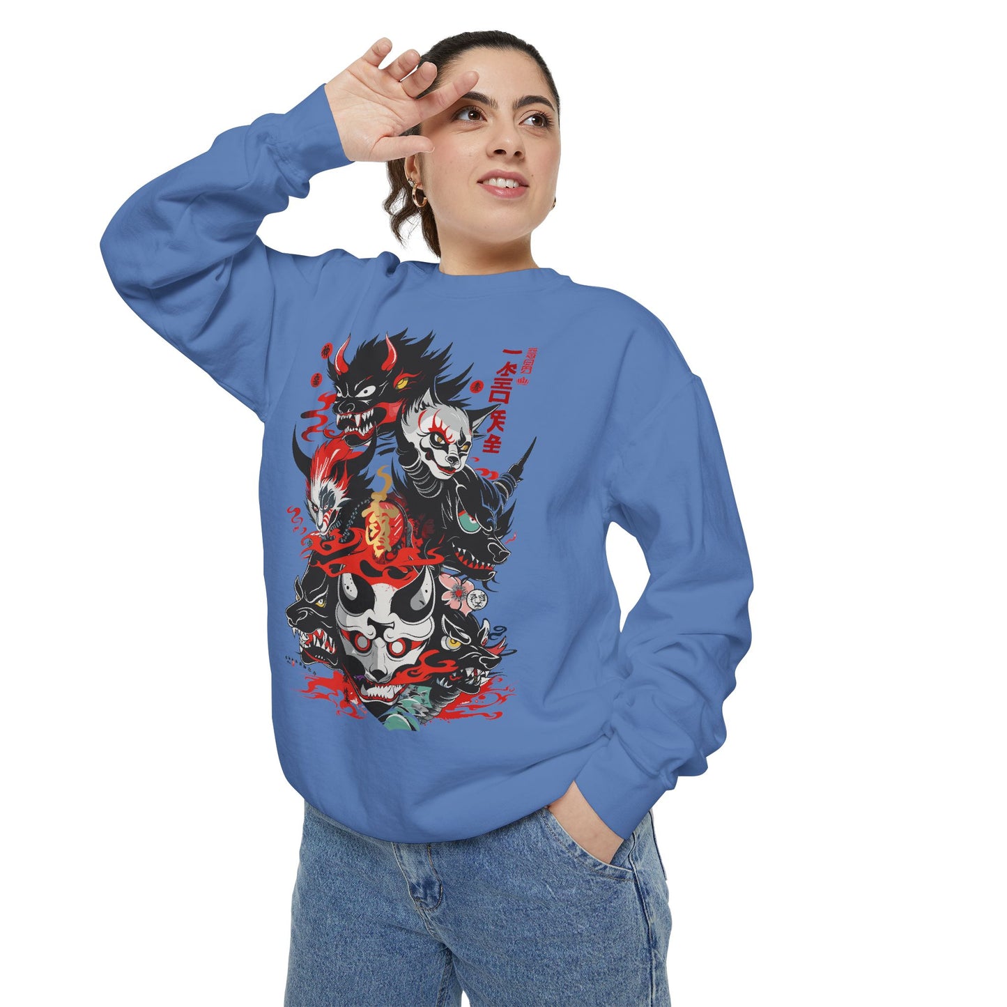 Haku Cat Dyed Sweatshirt