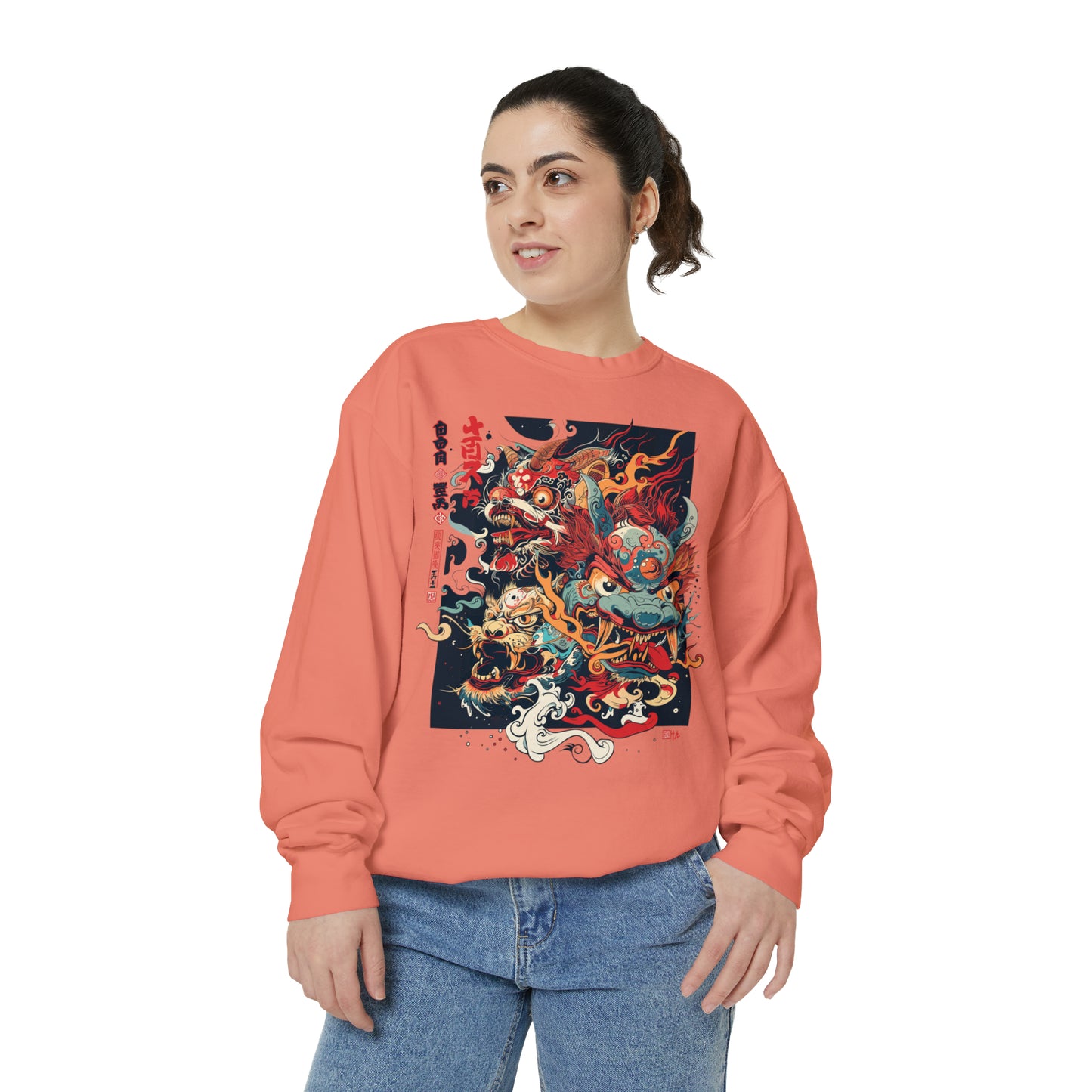 Haku Cat Dyed Sweatshirt