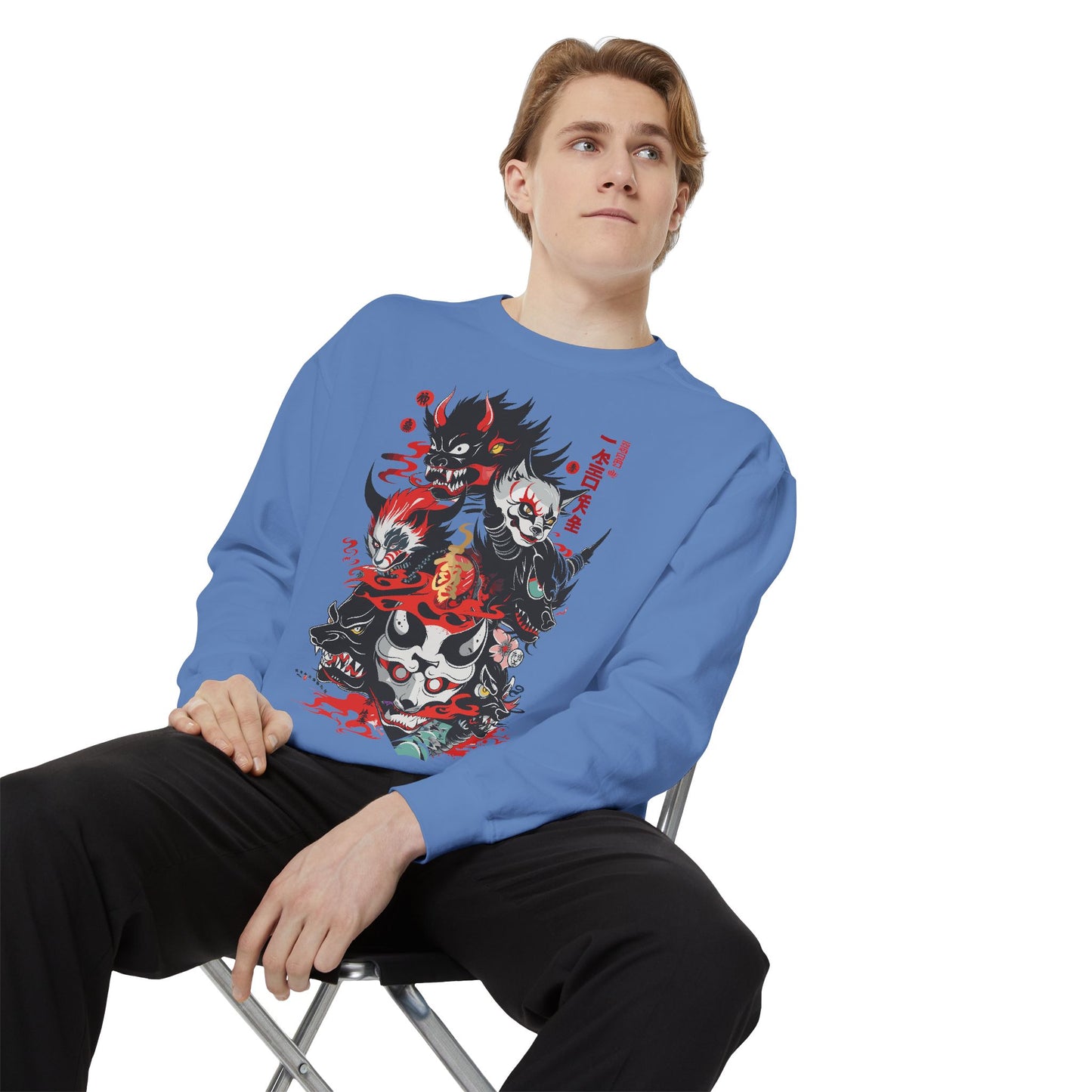 Haku Cat Dyed Sweatshirt