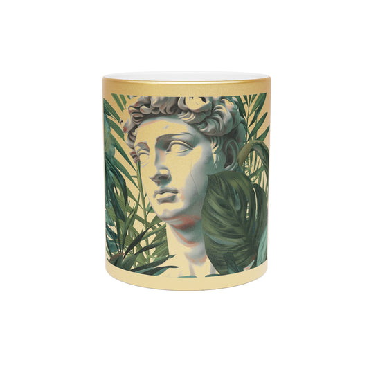 Tropical Eclectic Metallic Mug (Silver\Gold)