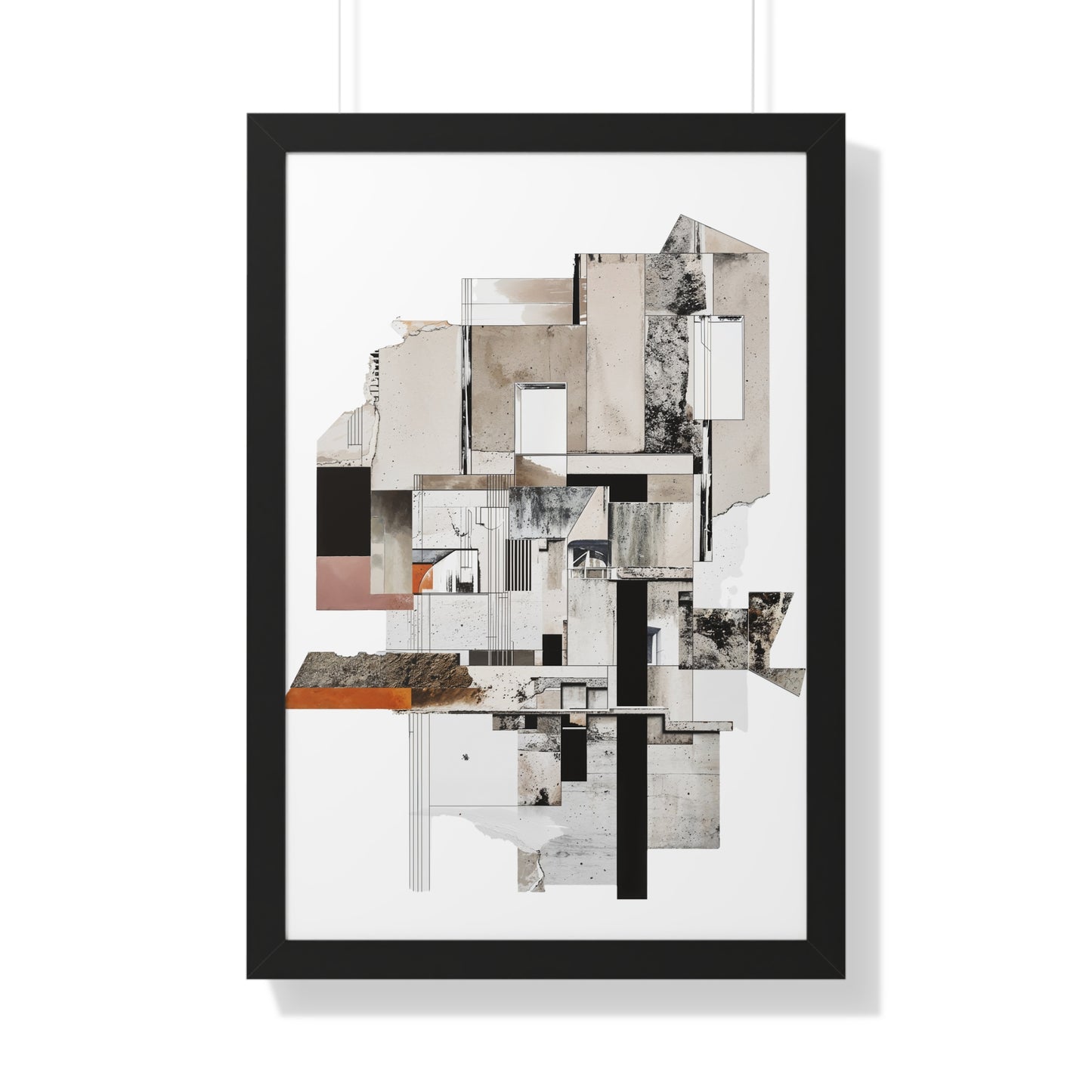 Brutalist Framed Vertical Poster