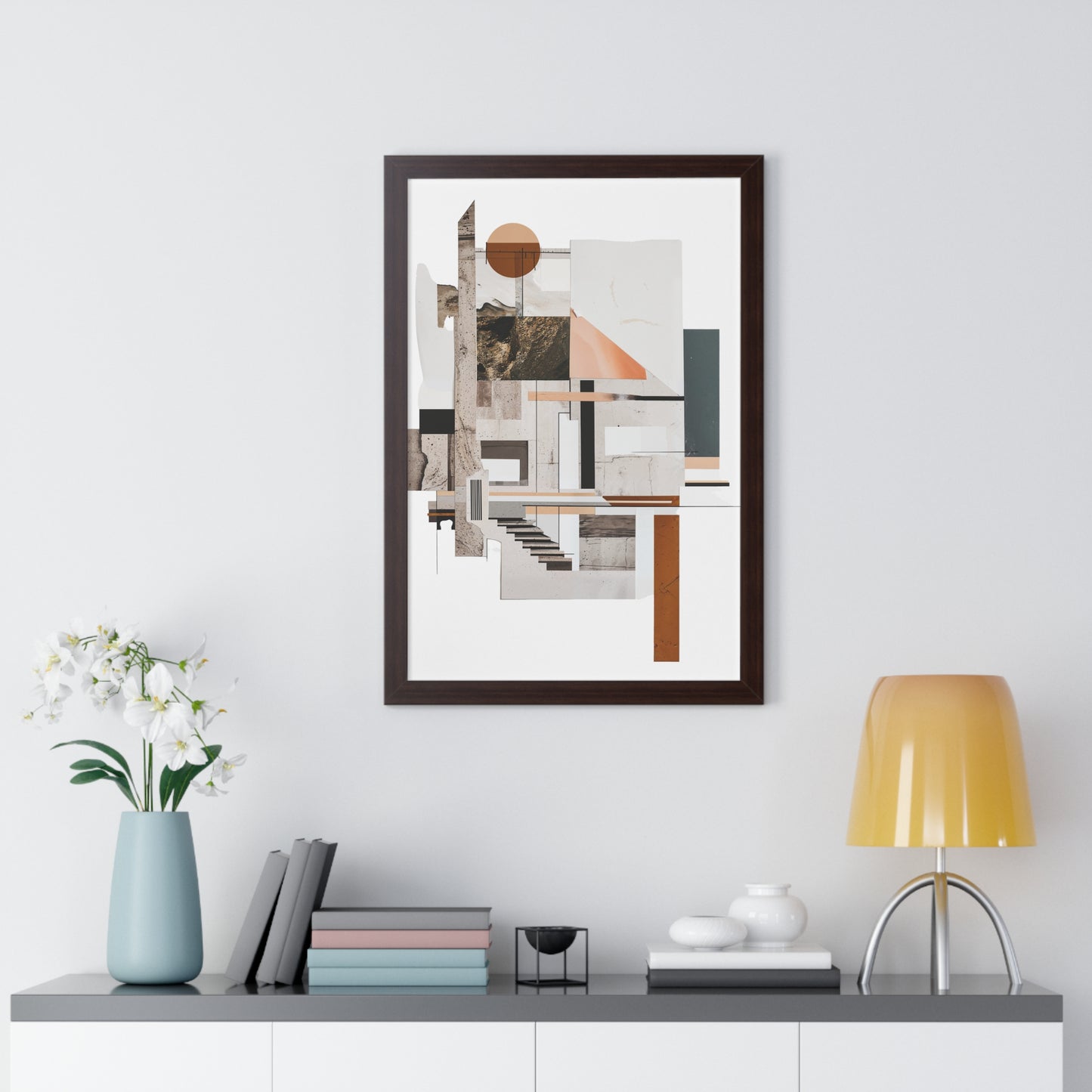 Brutalist Framed Vertical Poster