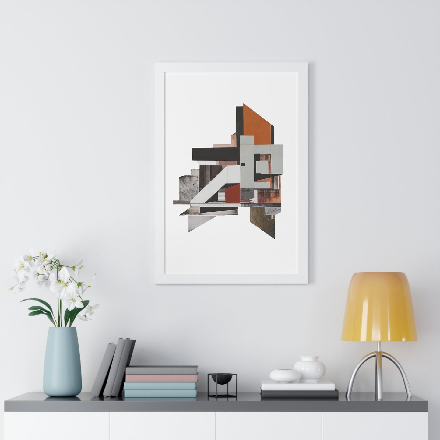 Brutalist Framed Vertical Poster