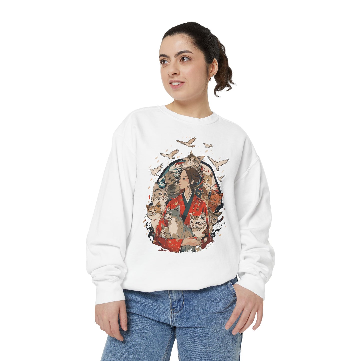 Oversized Sweatshirt - HAKU CAT Collection with @sumo_world