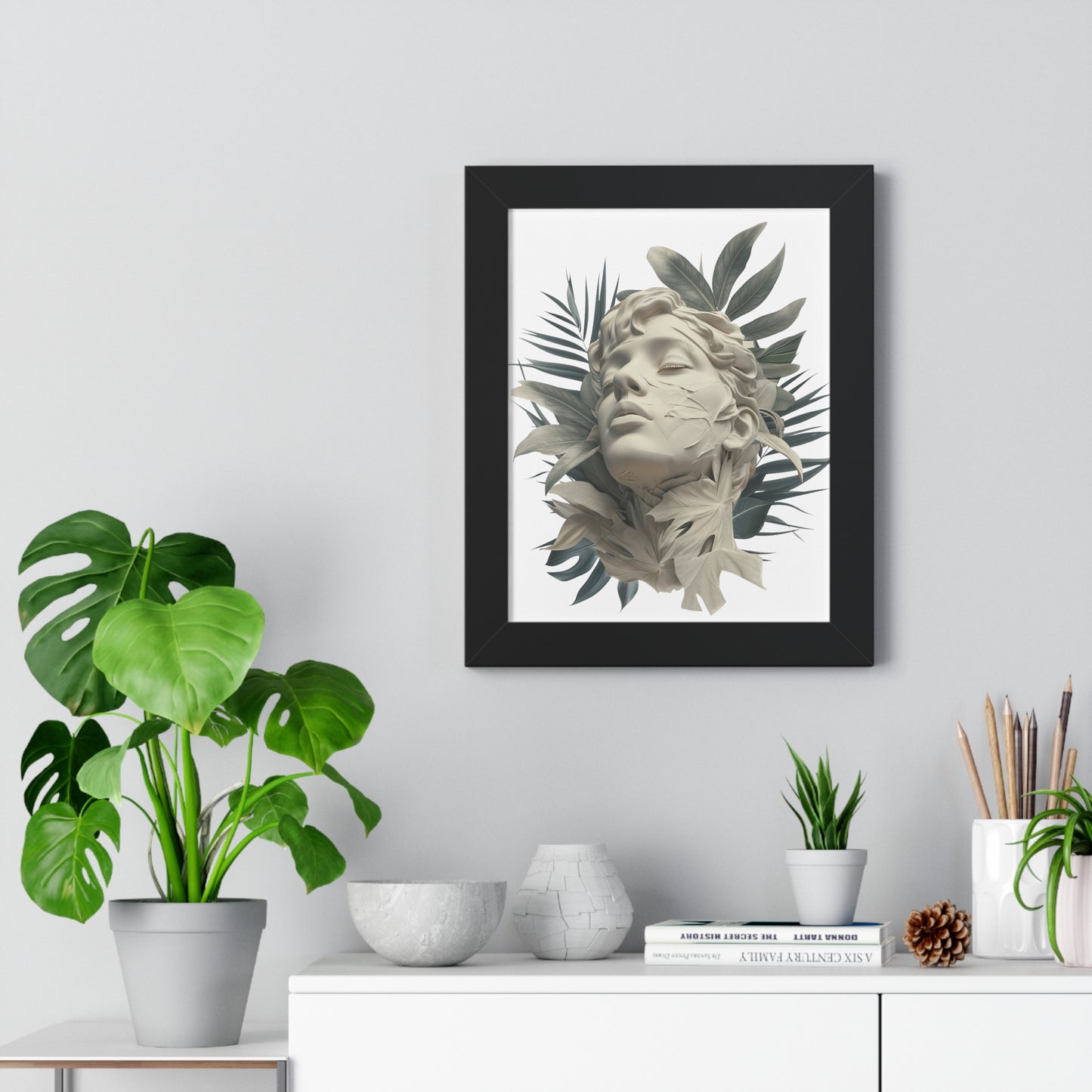 Tropical Eclectic Framed Vertical Poster