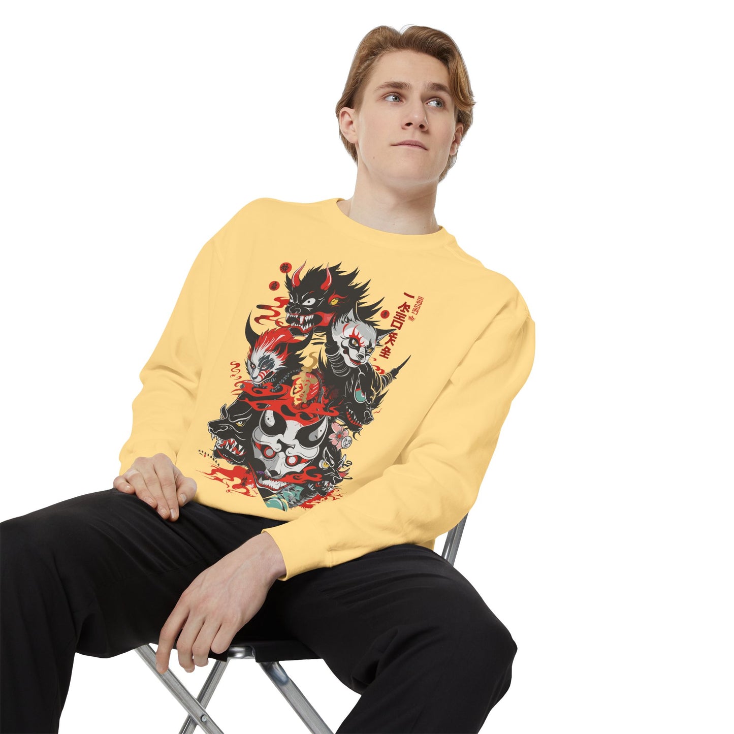 Haku Cat Dyed Sweatshirt