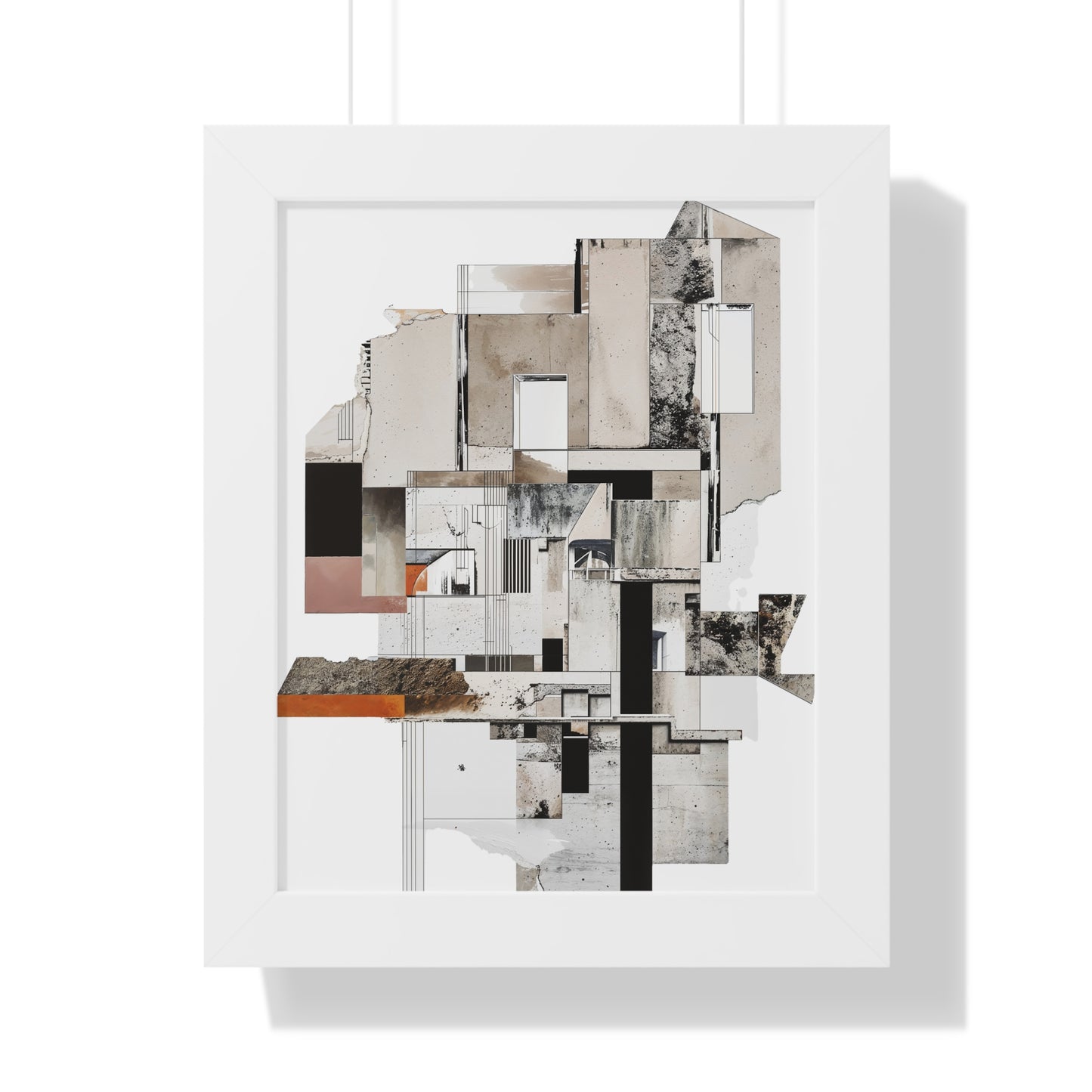 Brutalist Framed Vertical Poster