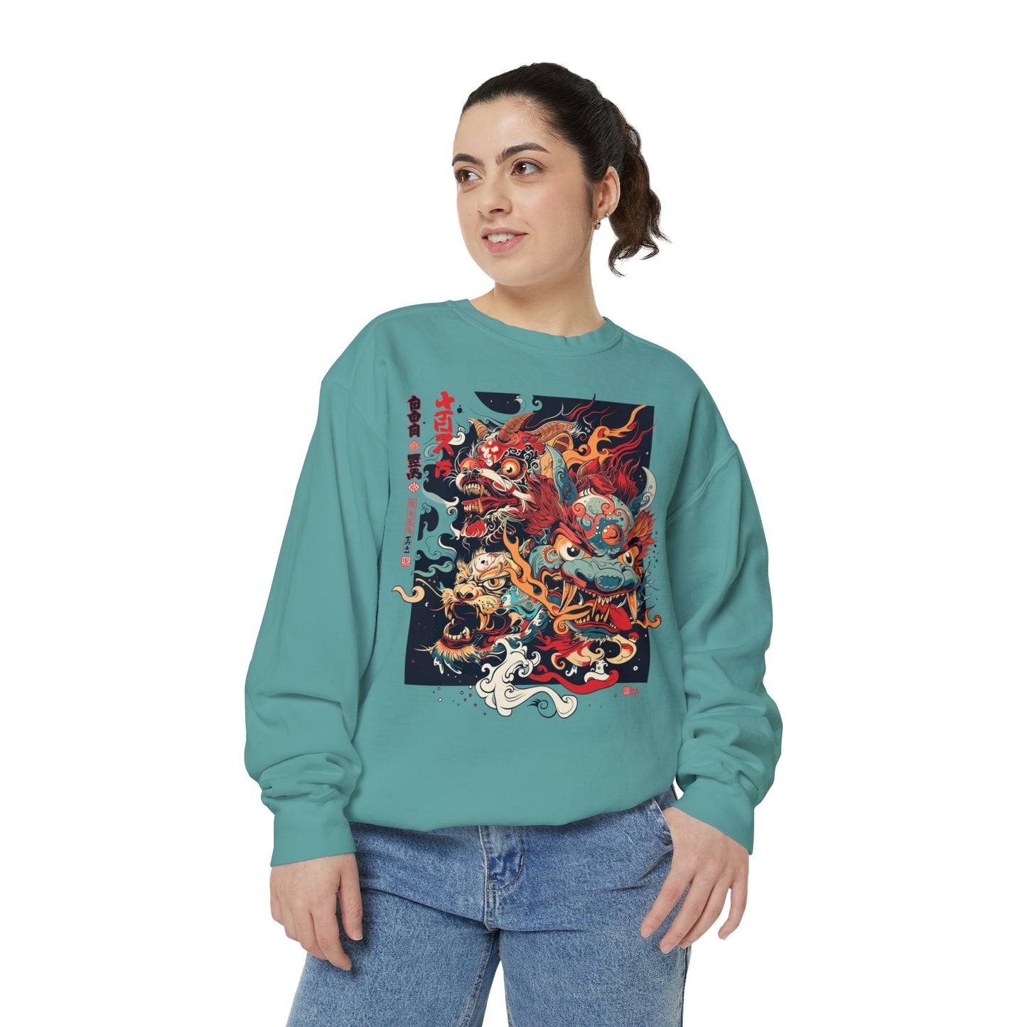 Haku Cat Dyed Sweatshirt