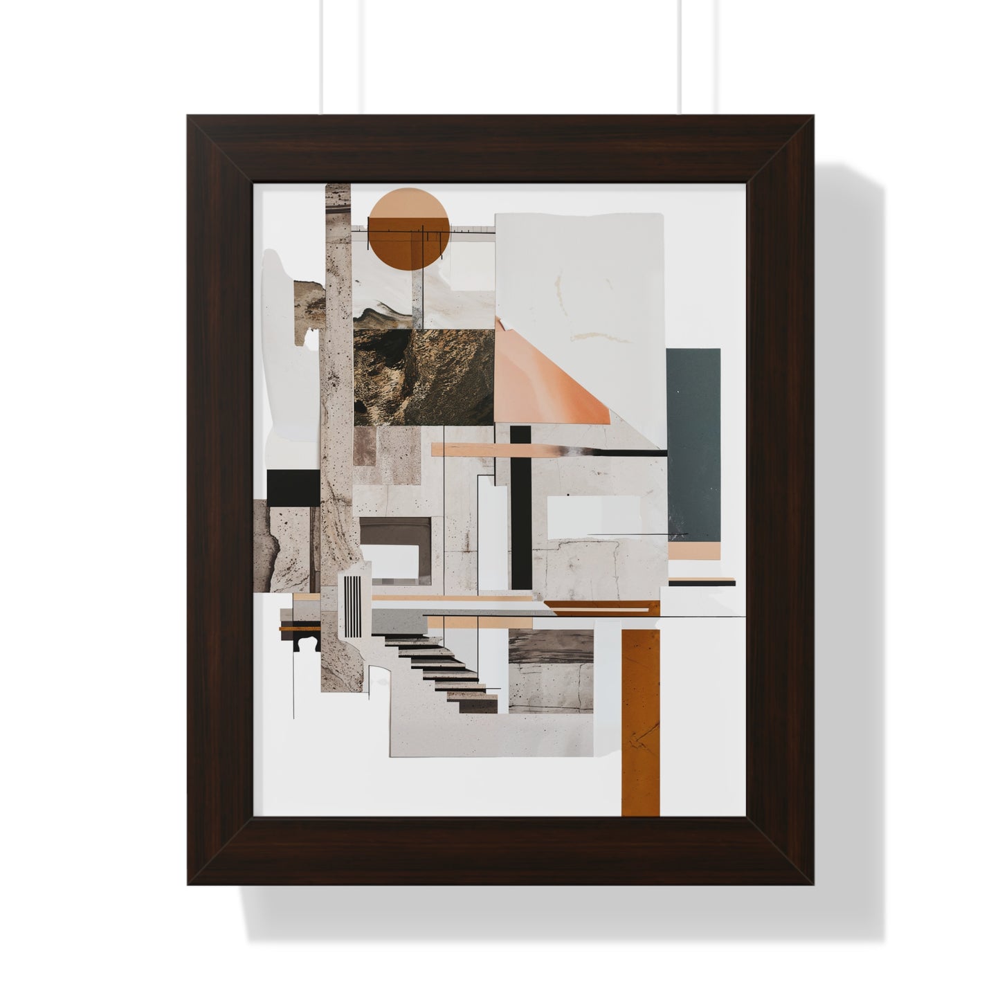 Brutalist Framed Vertical Poster