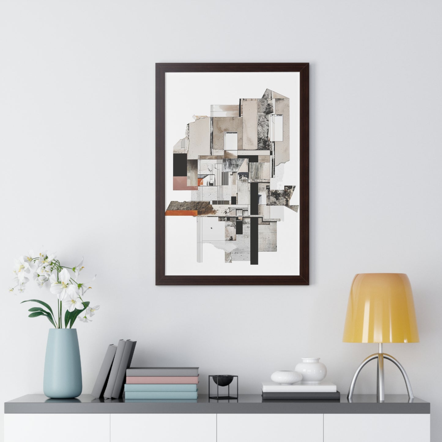 Brutalist Framed Vertical Poster