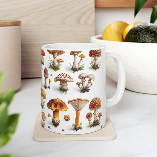 Mushroom Ceramic Mug 11oz