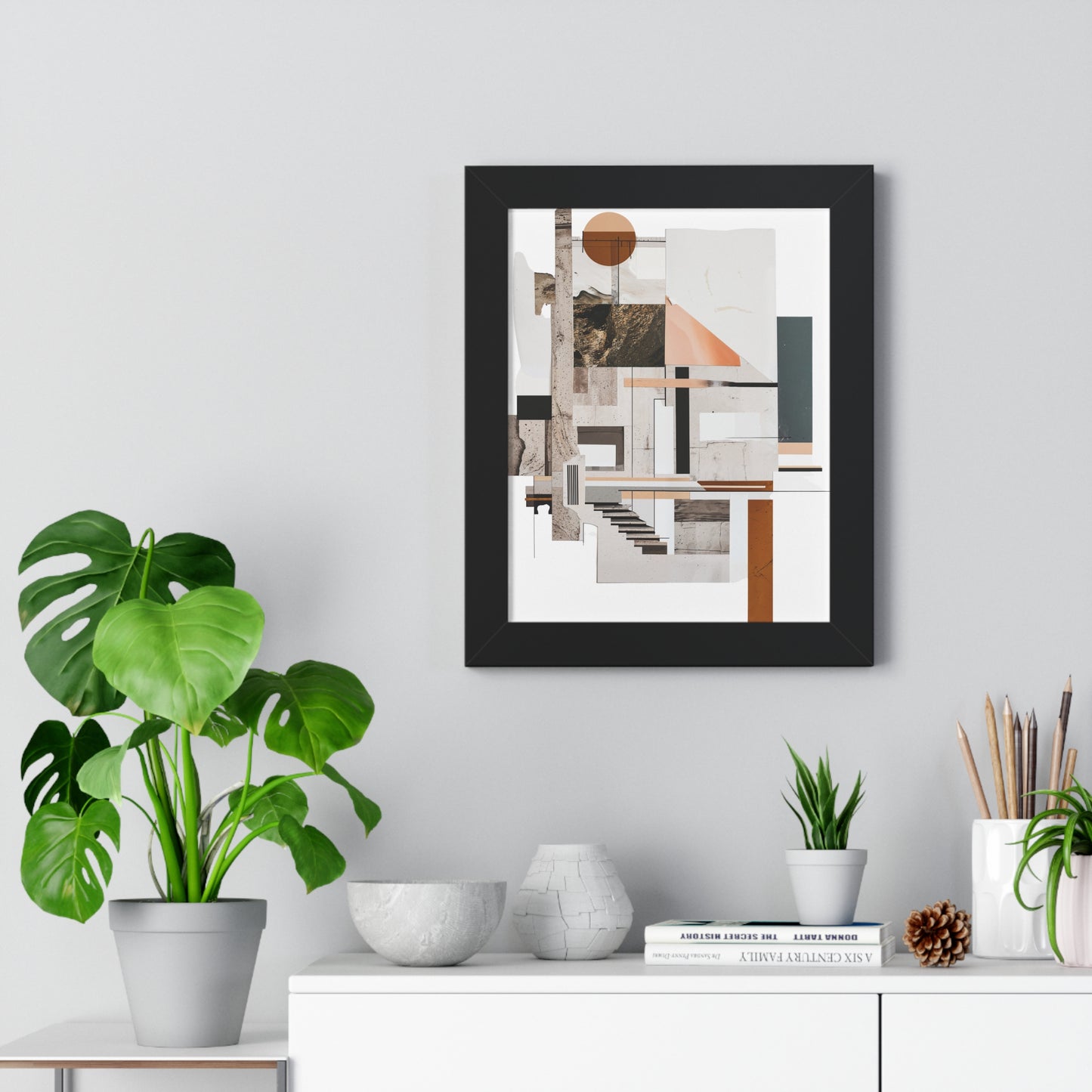 Brutalist Framed Vertical Poster