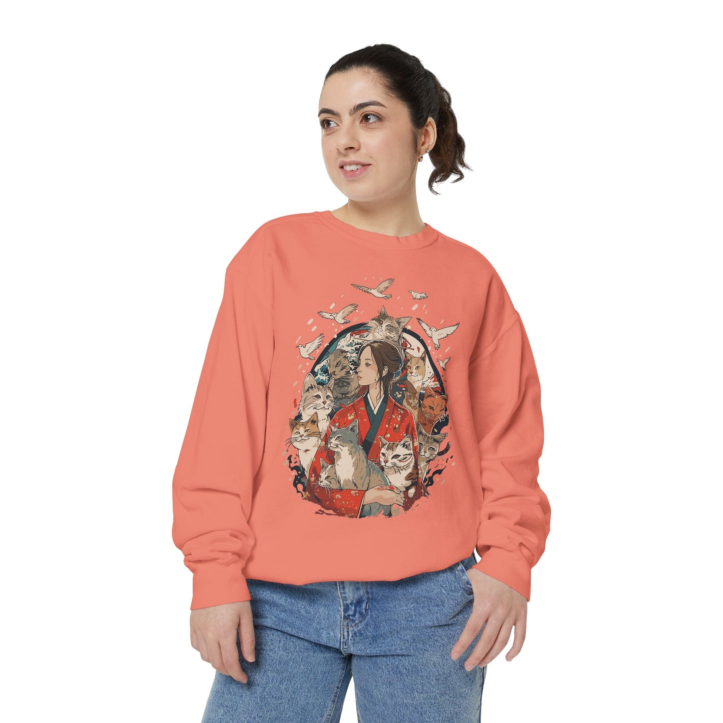 Oversized Sweatshirt - HAKU CAT Collection with @sumo_world