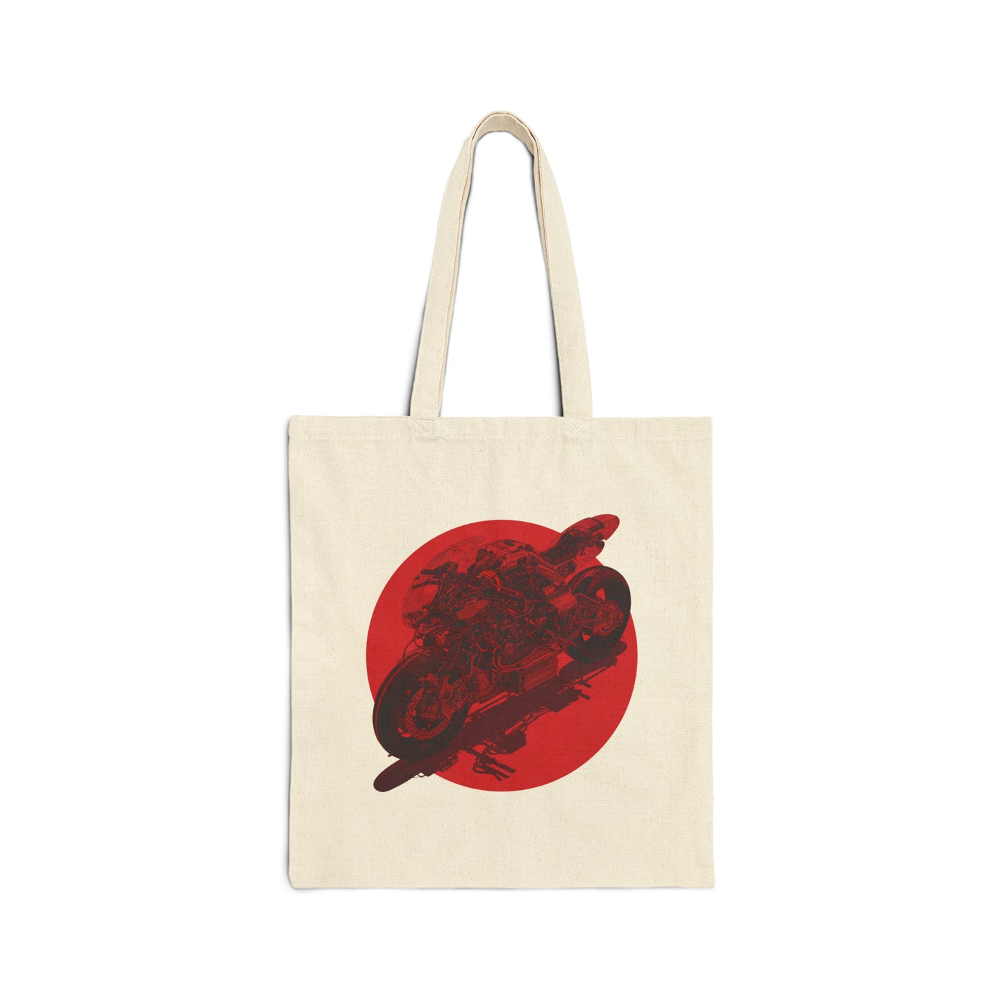 Future Motorcycle Red Tote Bag