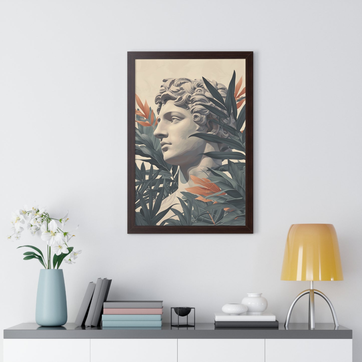 Tropical Eclectic Framed Vertical Poster