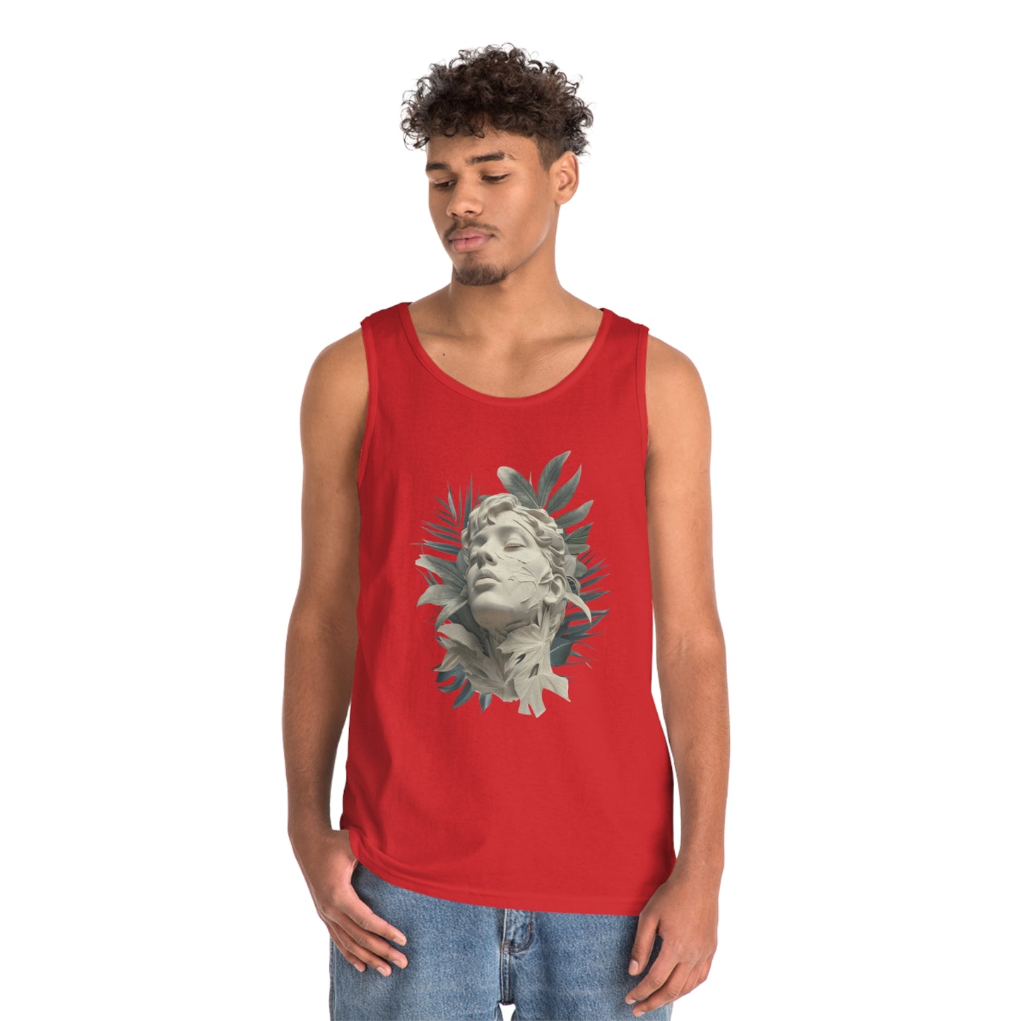 Tropical Eclectic Unisex Heavy Cotton Tank Top