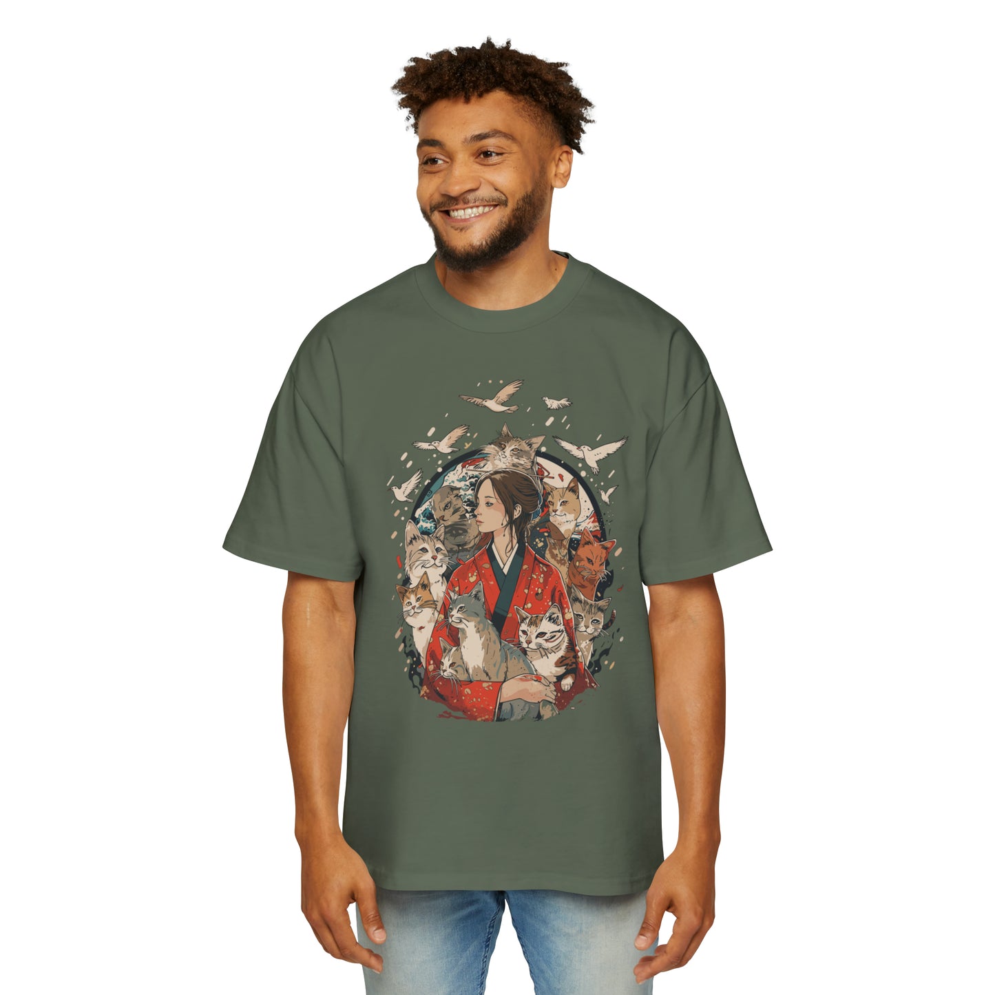 Haku Cats Heavy Oversized Tee