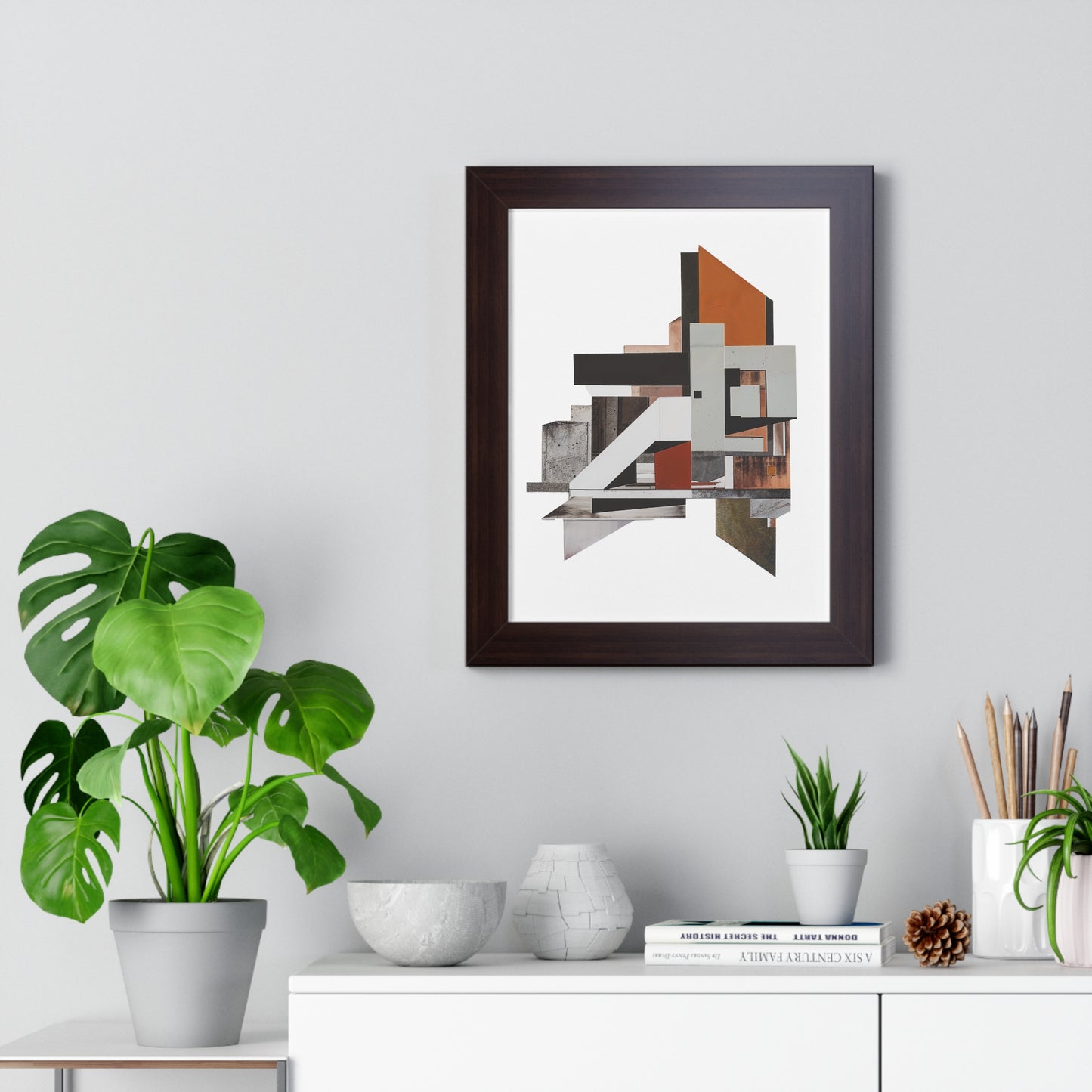 Brutalist Framed Vertical Poster