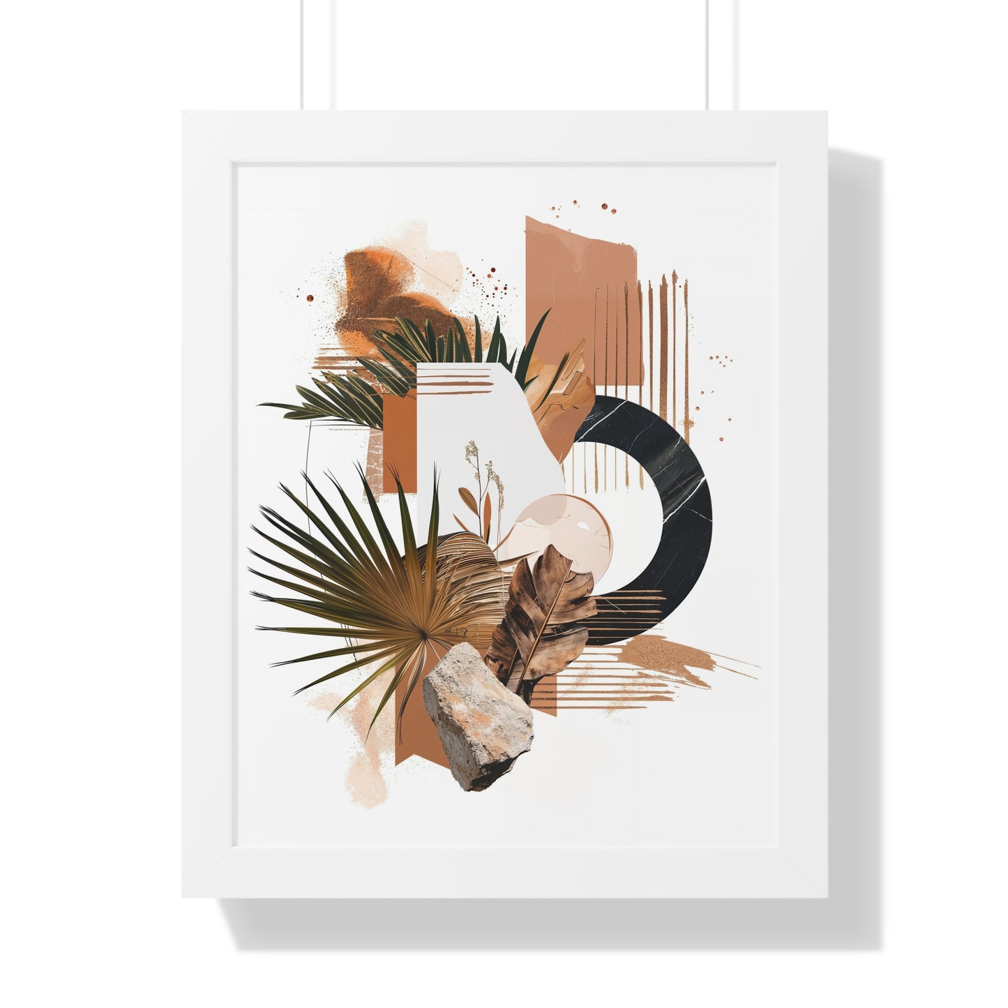 Tropical Eclectic Framed Vertical Poster