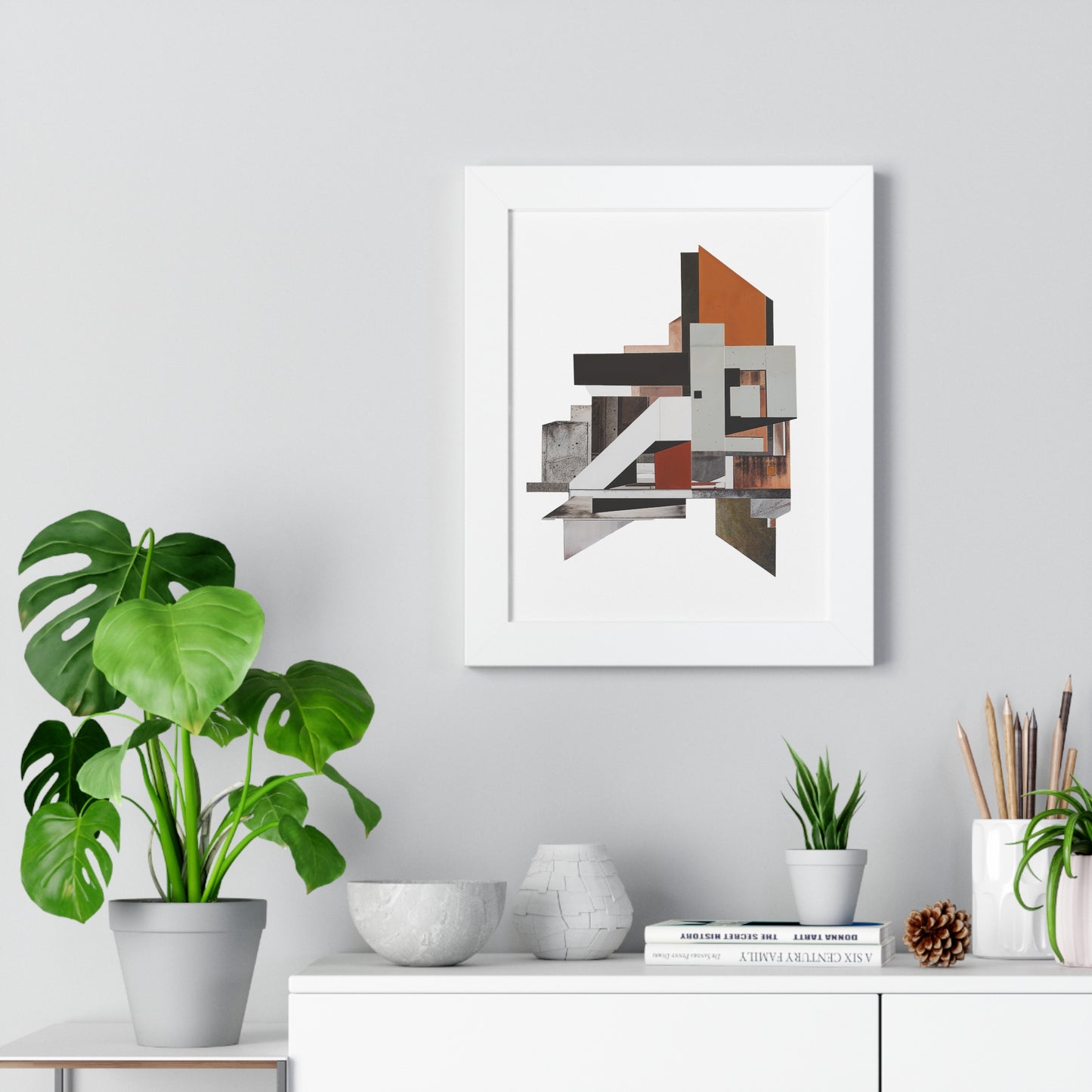 Brutalist Framed Vertical Poster