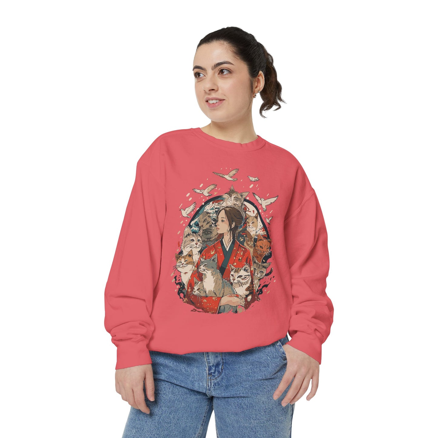 Oversized Sweatshirt - HAKU CAT Collection with @sumo_world