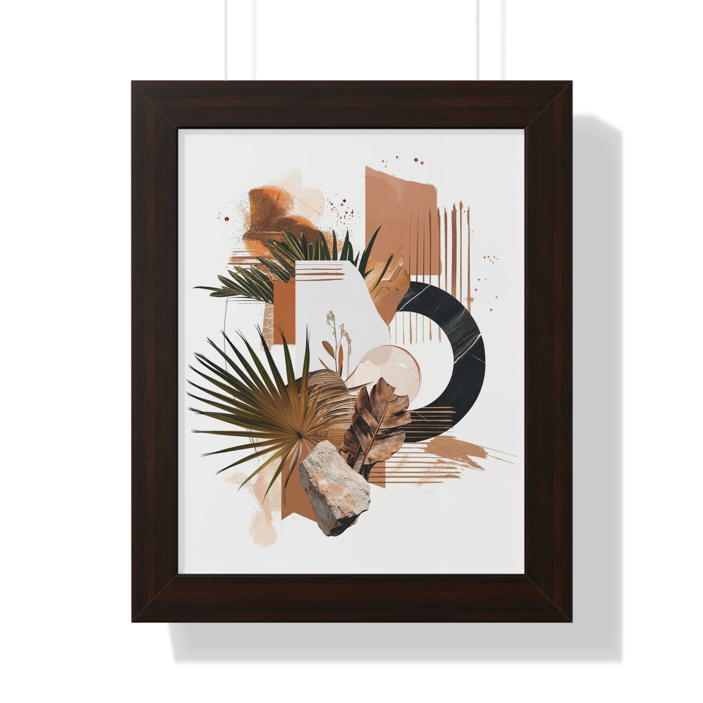 Tropical Eclectic Framed Vertical Poster