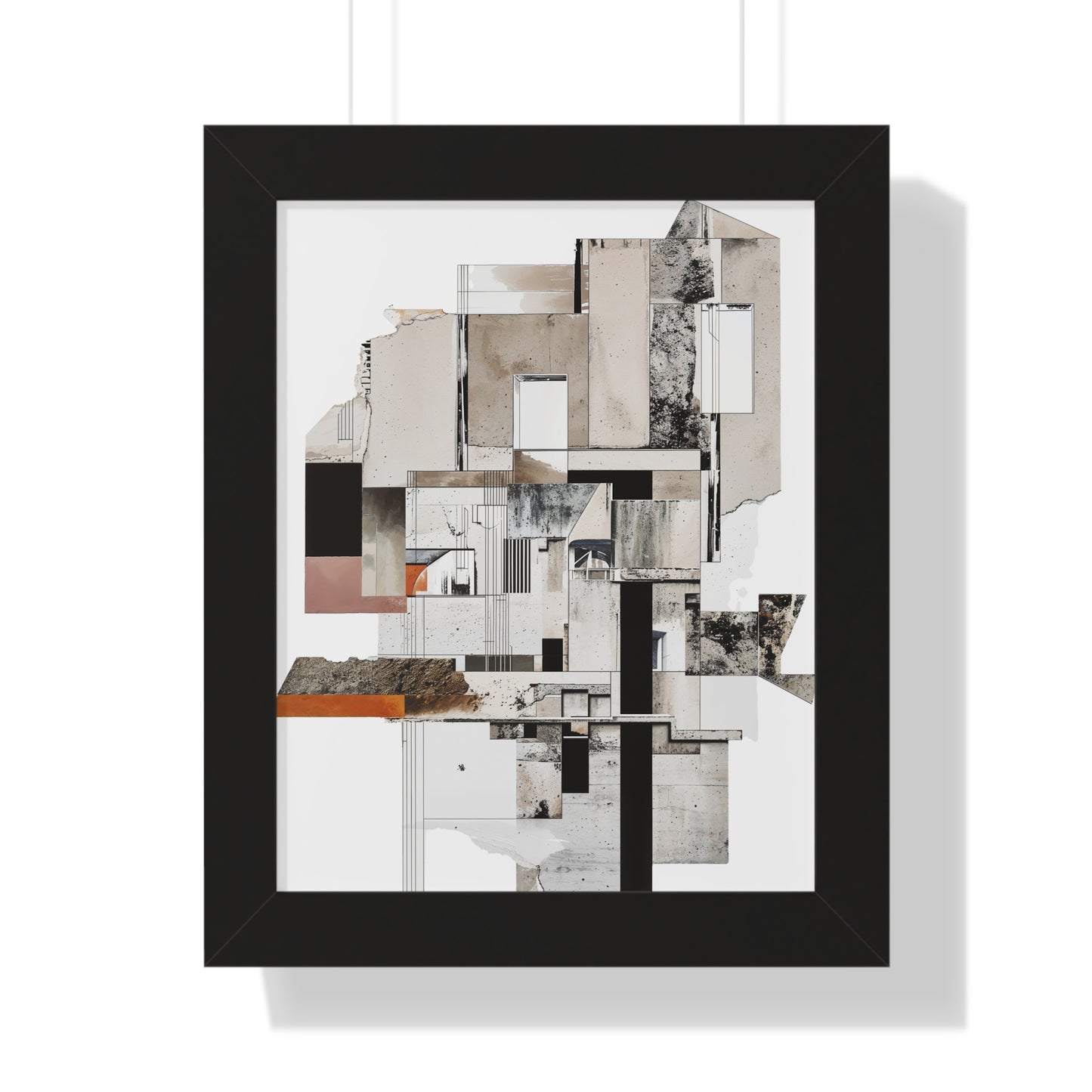 Brutalist Framed Vertical Poster