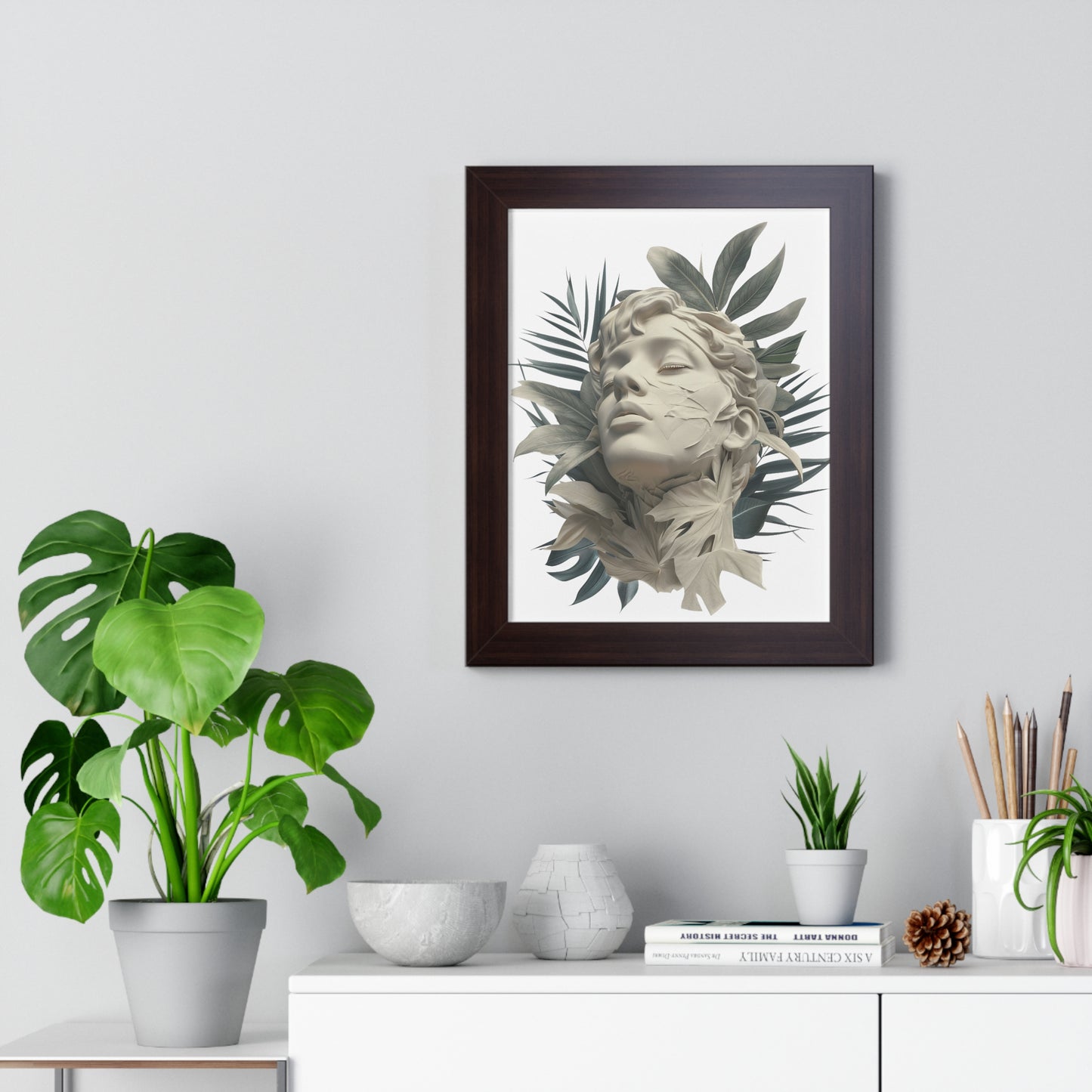 Tropical Eclectic Framed Vertical Poster