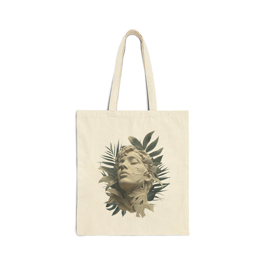 Tropical Eclectic Cotton Canvas Tote Bag