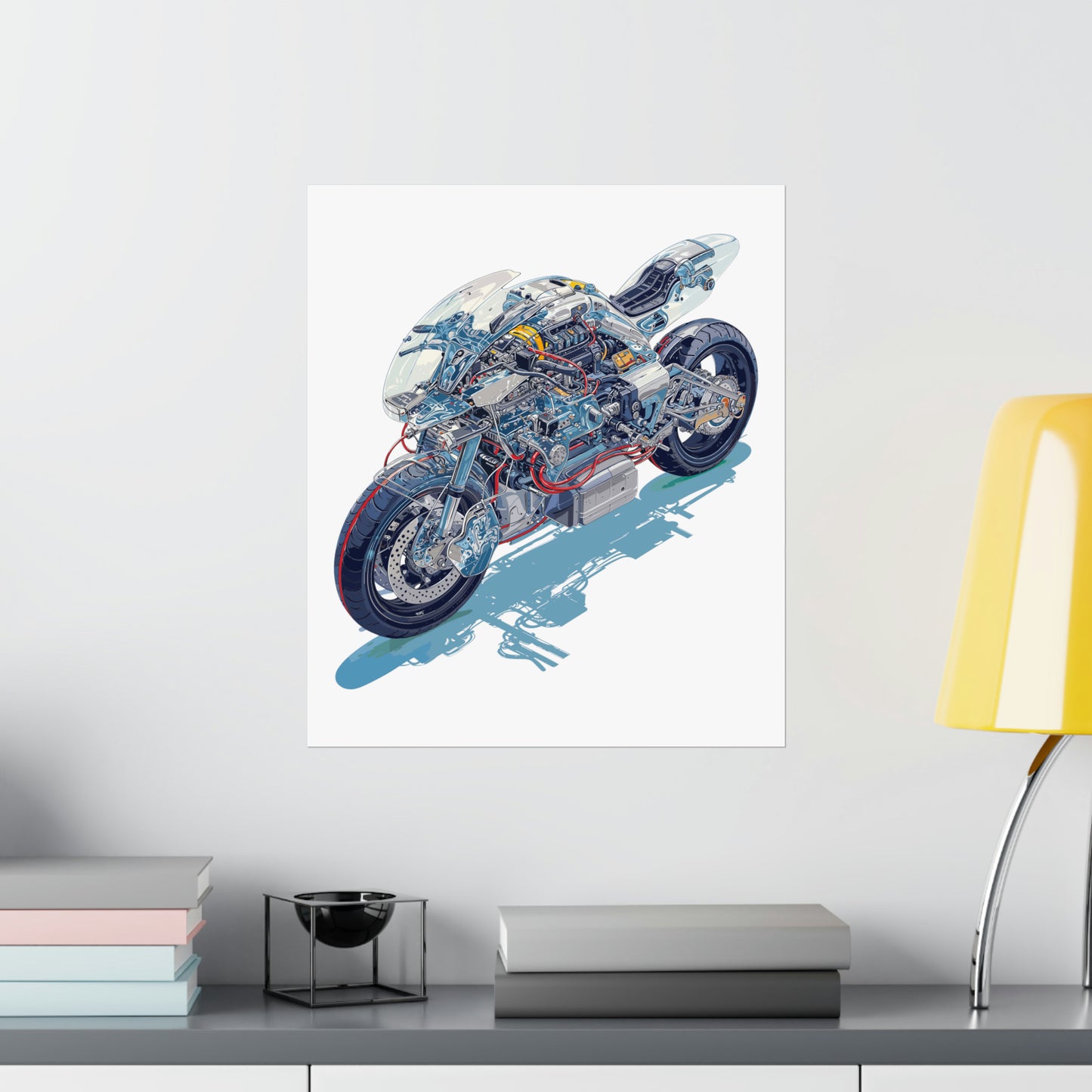 Neo Tokyo Bike  Matte Vertical Posters